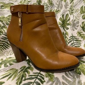 Caramel Brown Leather Boots